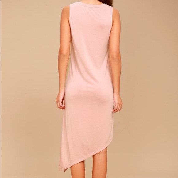 Blush Pink Midi Dress - Picture 3 of 4